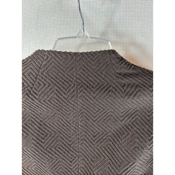 Talbots Dark Brown Queen Ann Jewel Neckline Blazer Wool Blend Preppy 10 - Picture 13 of 13